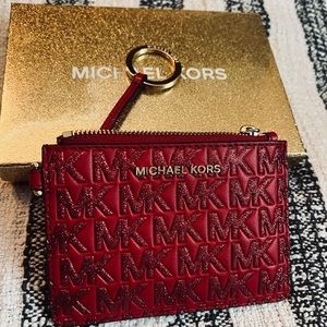 Michael Kors Women’s Wallet Red Sparkle Design Small